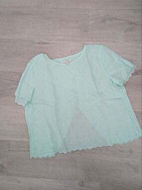 J Crew Linen Top Worn 1x